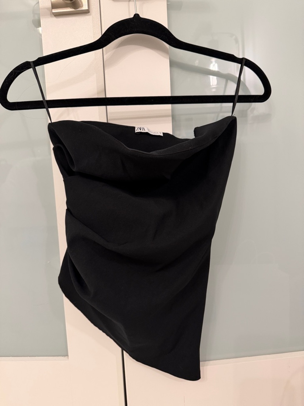 Zara Black Stretch top